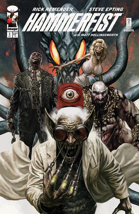 Hammerfist #3 comic book cover